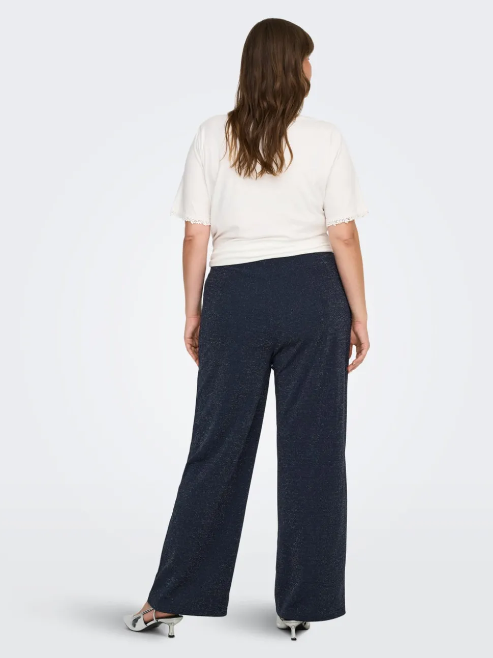 CARALYA Wide Leg Fit Pantalon à jambe large