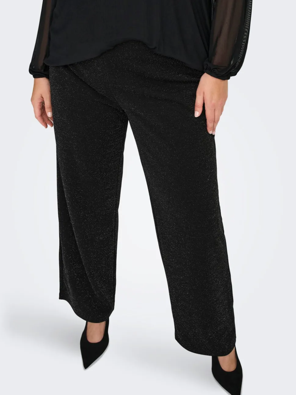 CARALYA Wide Leg Fit Pantalon à jambe large