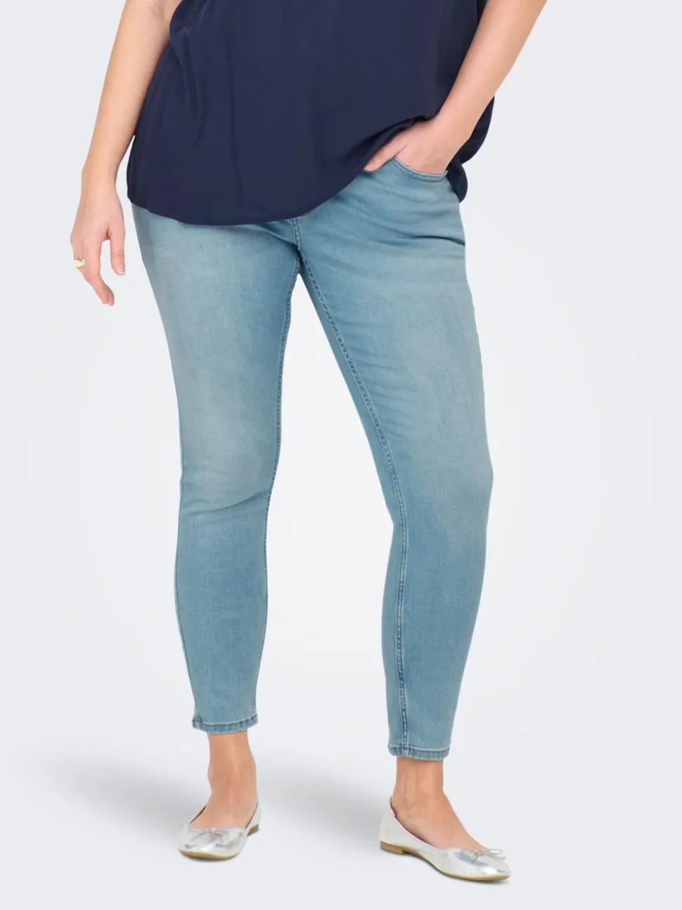 CARANNA Taille haute Skinny Fit Longueur cheville Jeans