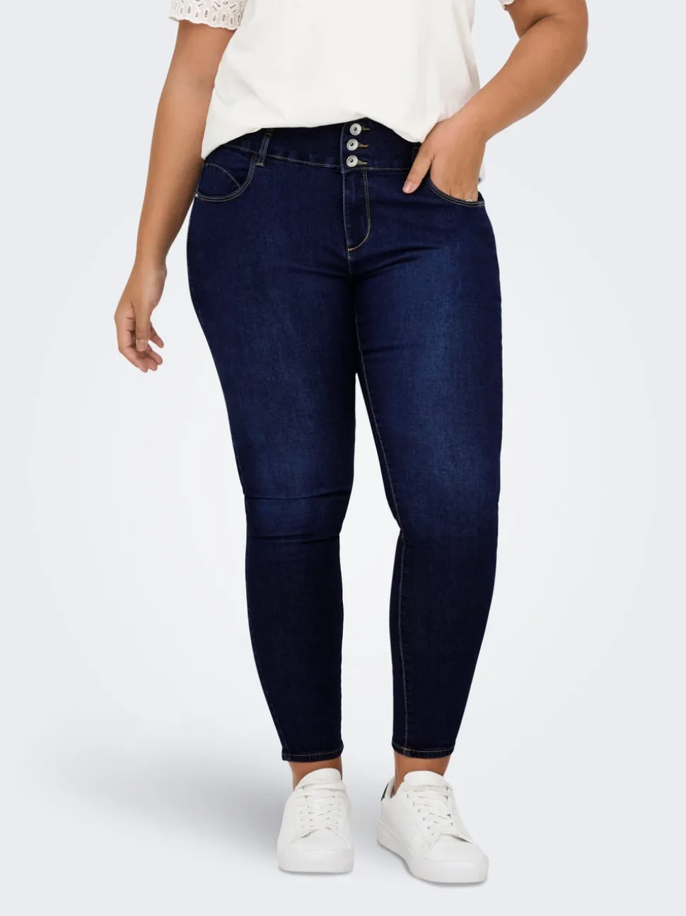 CARANNA Taille haute Skinny Fit Longueur cheville Jeans