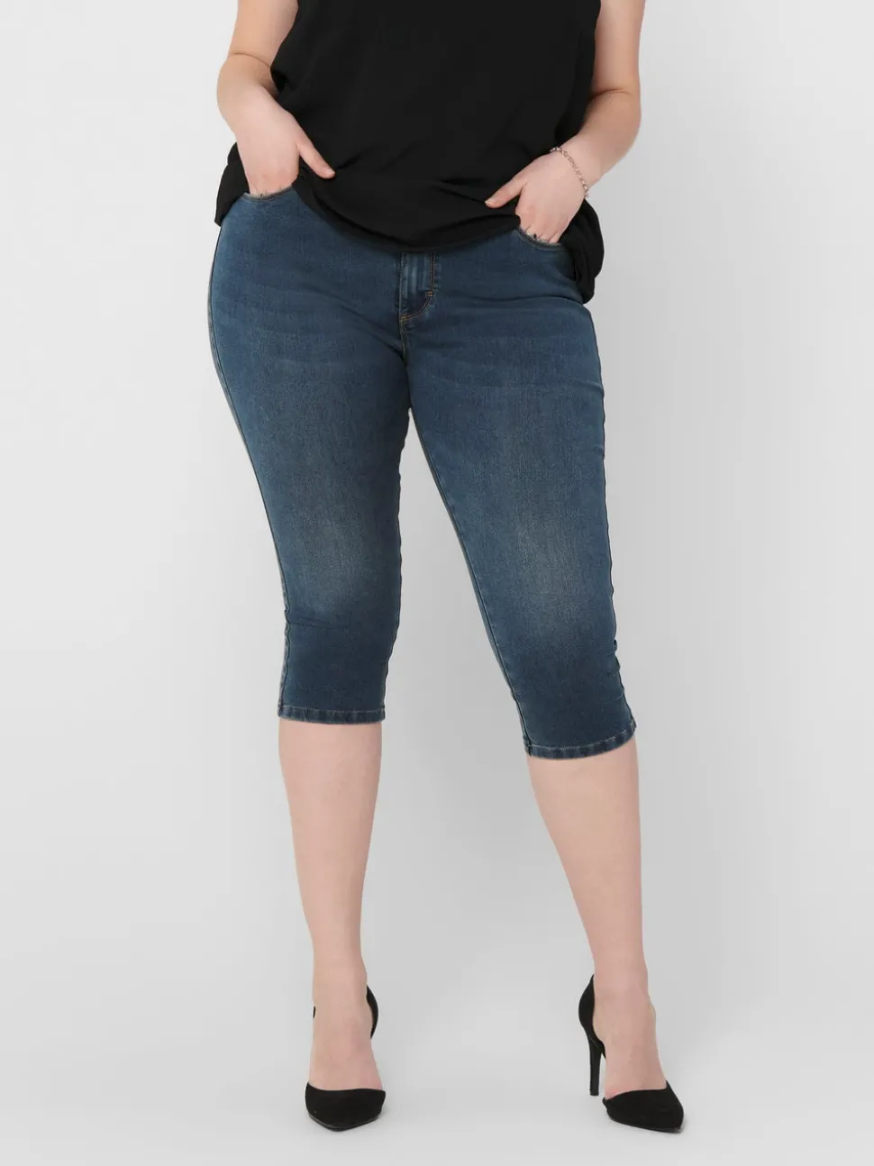 CARAUGUSTA Taille haute Skinny Fit Short en denim