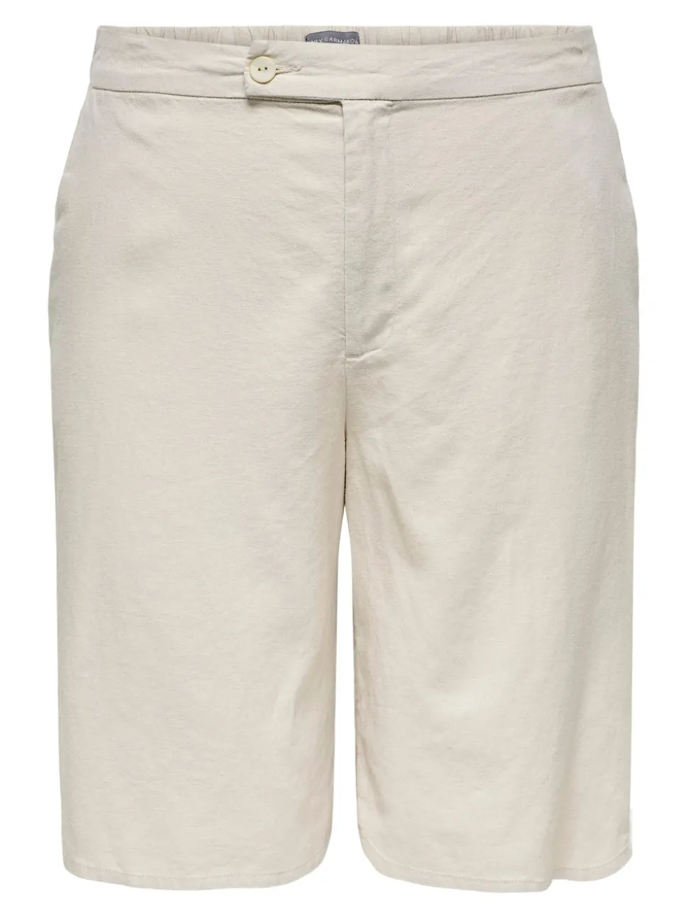 CARCARO Taille haute Regular Fit Lin Bermuda