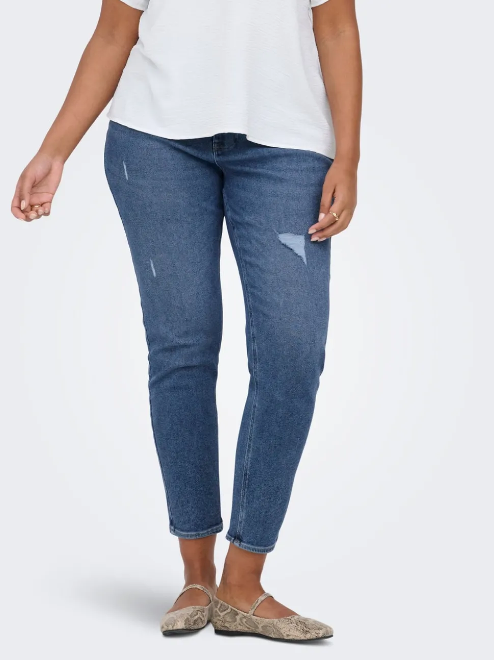 CARCATWALK Taille haute Mom Fit Longueur cheville Jeans