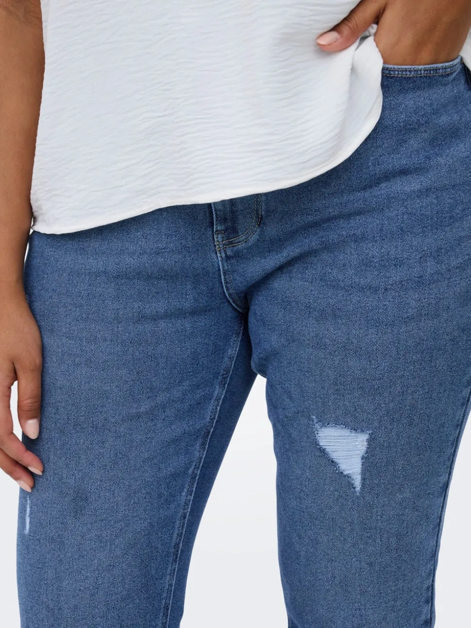 CARCATWALK Taille haute Mom Fit Longueur cheville Jeans