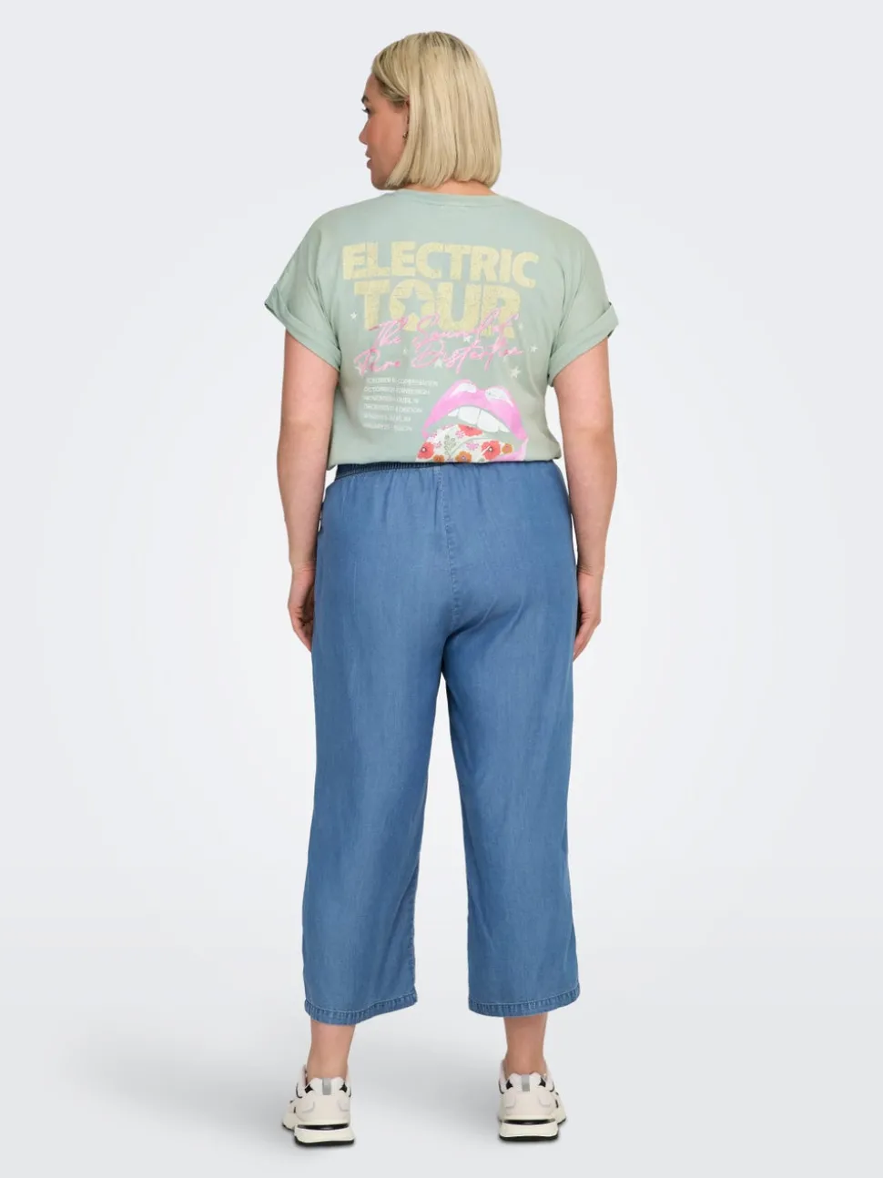 CARCHARIS Cropped Fit Pantalon à jambe large
