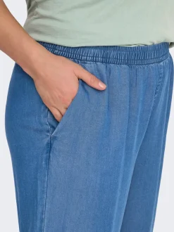 CARCHARIS Cropped Fit Pantalon à jambe large