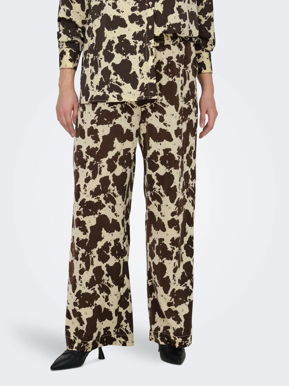 CARCOLACOW Wide Leg Fit Pantalon à jambe large