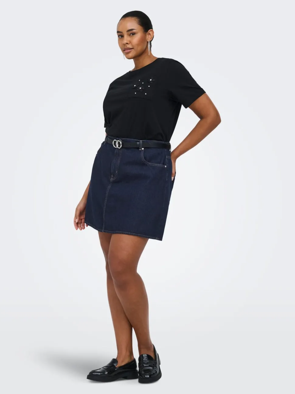 CAREDEN Jean Jupe en denim Jupe courte