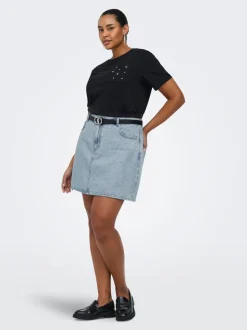 CAREDEN Jean Jupe en denim Jupe courte