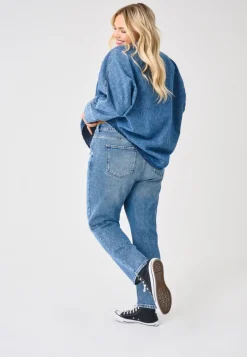 CAREMILY Taille haute Straight Fit Jeans