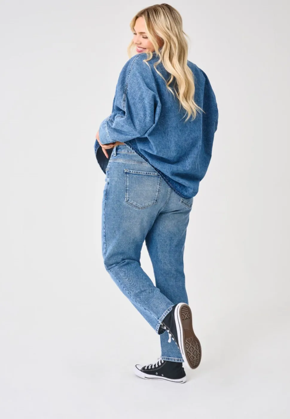 CAREMILY Taille haute Straight Fit Jeans