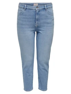 CAREMILYSTRETCH Taille haute Straight Fit Longueur cheville Jeans