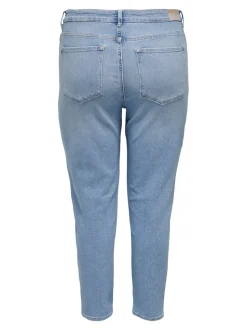 CAREMILYSTRETCH Taille haute Straight Fit Longueur cheville Jeans