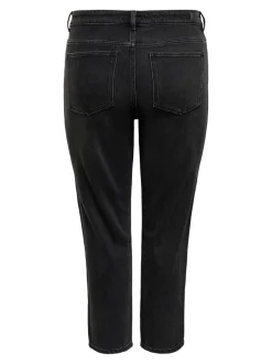 CAREMILY Taille haute Straight Fit Longueur cheville Jeans