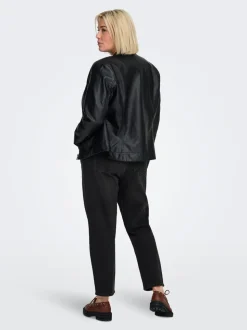 CAREMILY Taille haute Straight Fit Longueur cheville Jeans