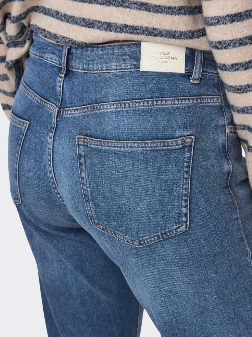 CAREVERLY Taille moyenne Bootcut Fit Jeans