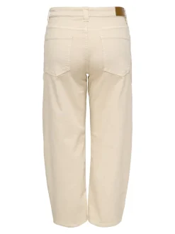 CARFRANKIE Taille haute Coupe barrel Longueur cheville Jeans