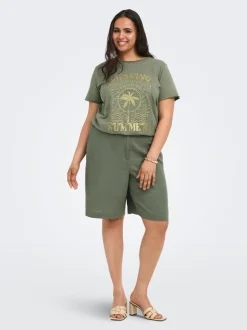 CARGOA Loose Fit Lin Short tailleur