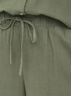 CARGOA Straight Fit Lin Pantalon