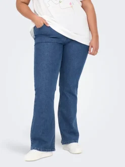 CARHUSH Taille moyenne Flared Fit Jeans