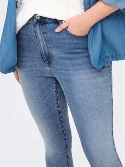 CARICONIC Taille haute Skinny Fit Longueur cheville Jeans