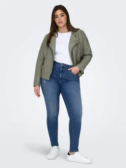 CARICONIC Taille haute Skinny Fit Longueur cheville Jeans