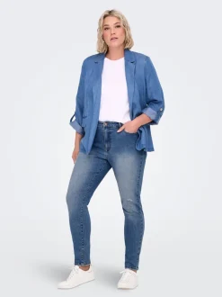 CARICONIC Taille haute Skinny Fit Longueur cheville Jeans
