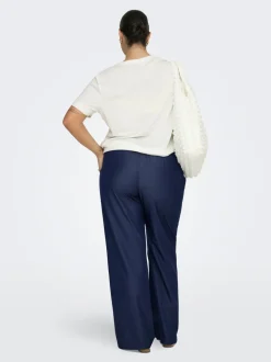 CARIRIA Wide Leg Fit Lin Pantalon à jambe large