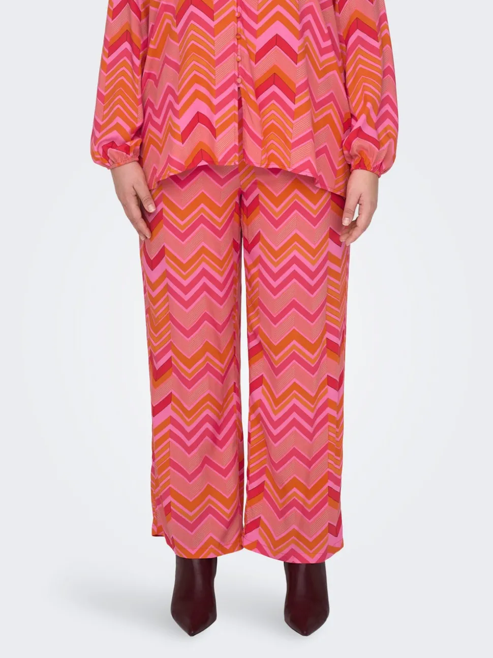 CARJARA Loose Fit Pantalon palazzo
