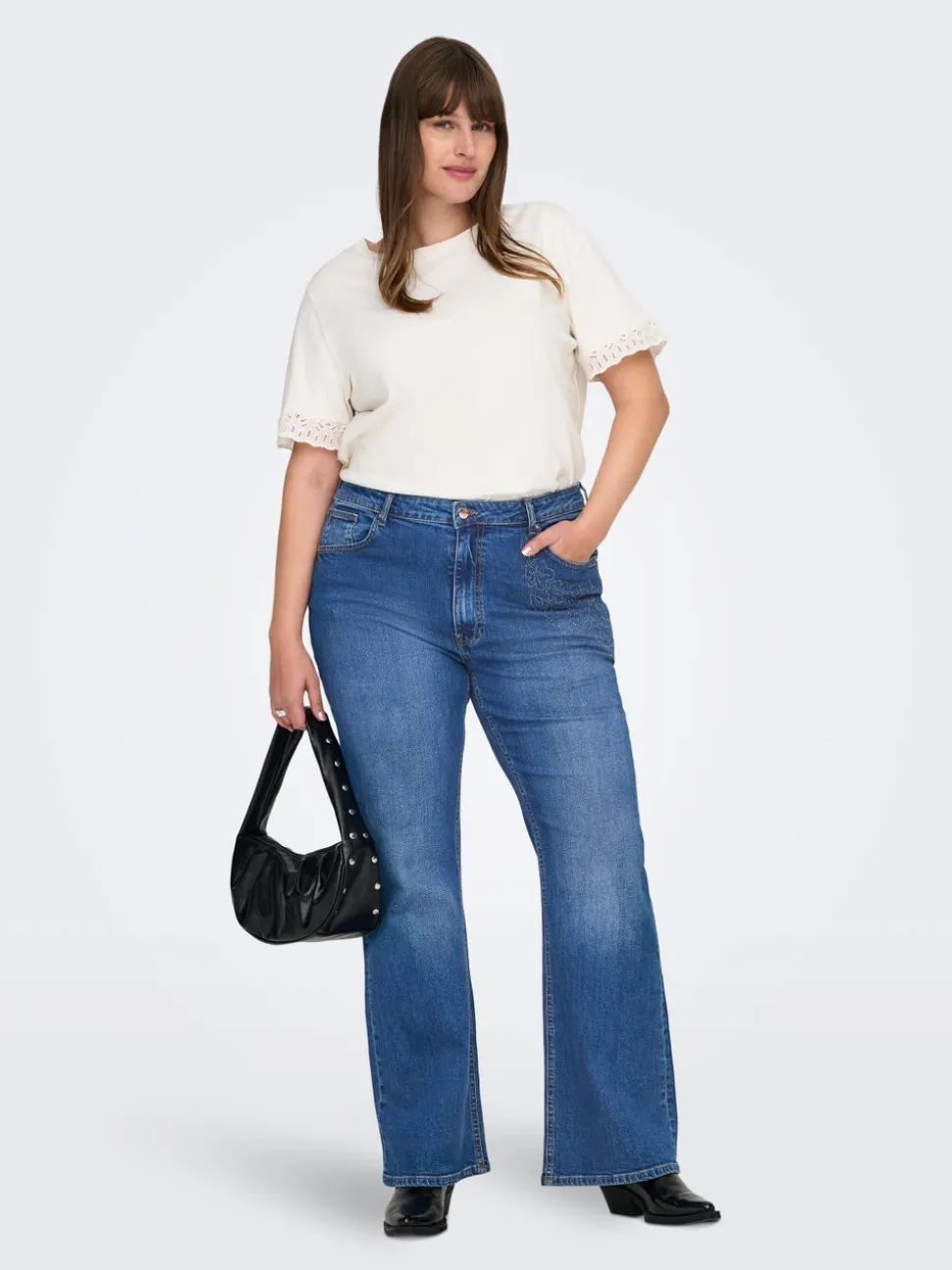 CARJUICY Taille haute Flared Fit Jeans
