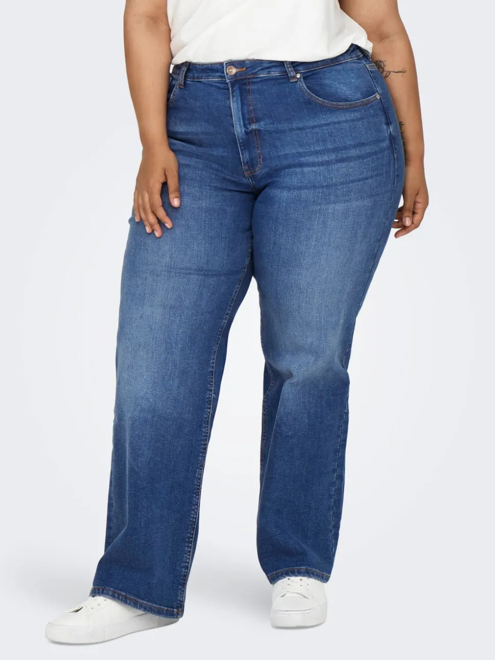 CARJUICY Taille haute Wide Leg Fit Jeans