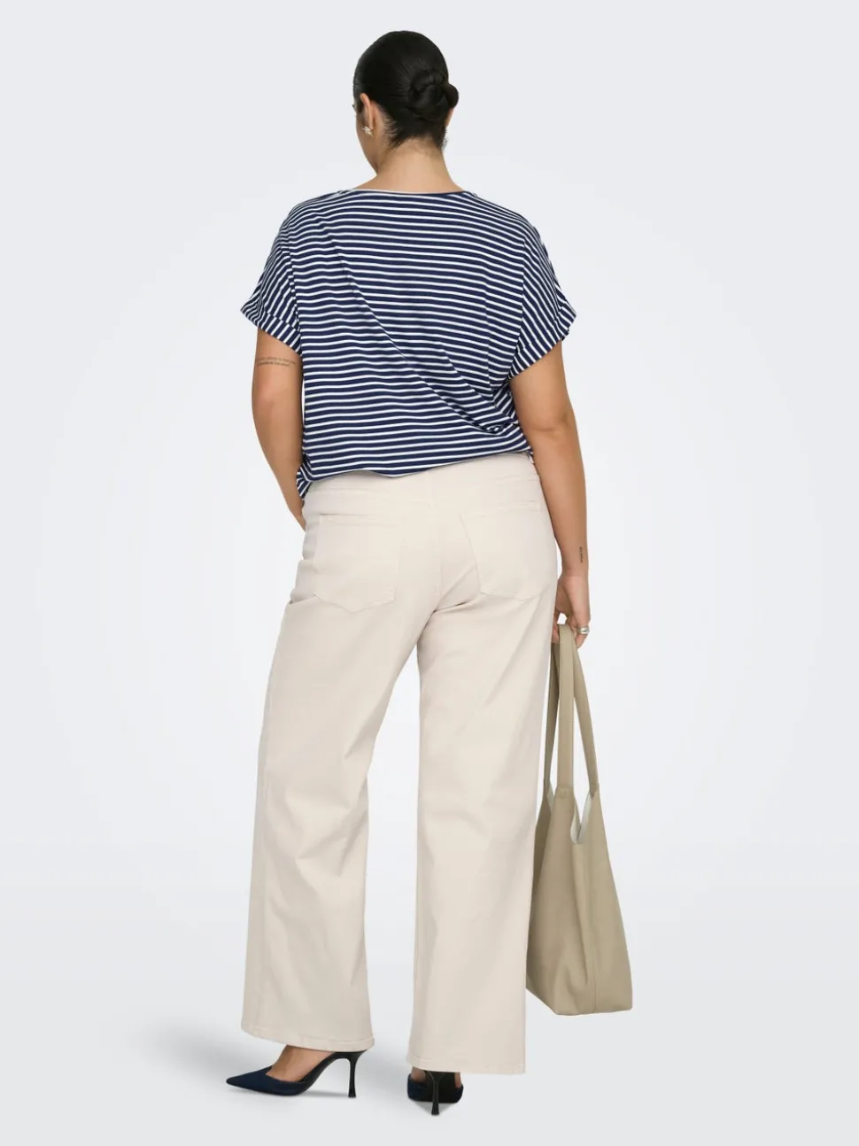 CARJUICY Taille haute Wide Leg Fit Jeans