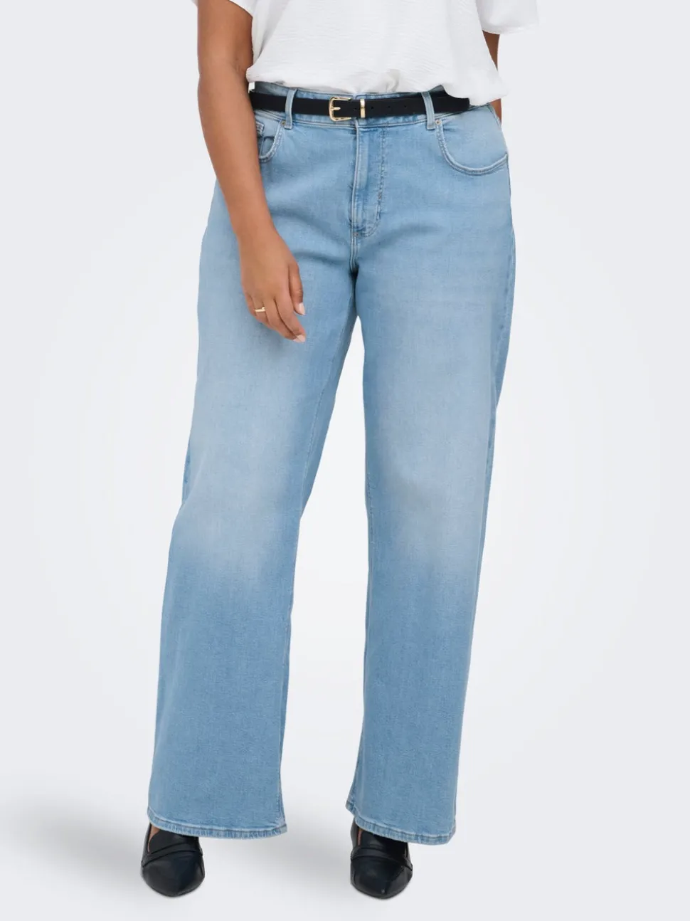 CARJUICY Taille haute Wide Leg Fit Jeans