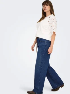 CARJUICY Taille haute Wide Leg Fit Jeans