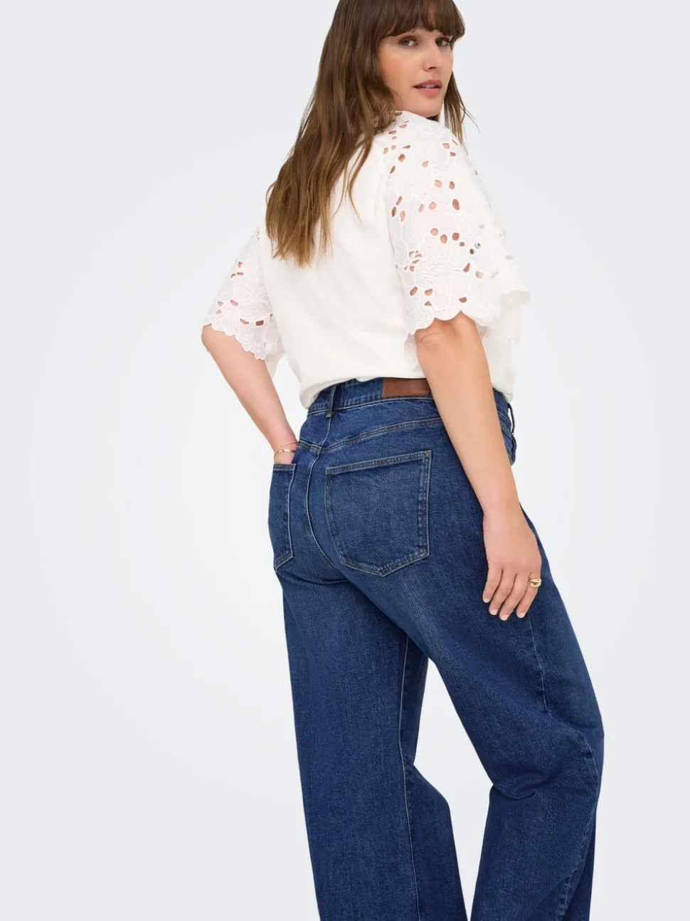 CARJUICY Taille haute Wide Leg Fit Jeans