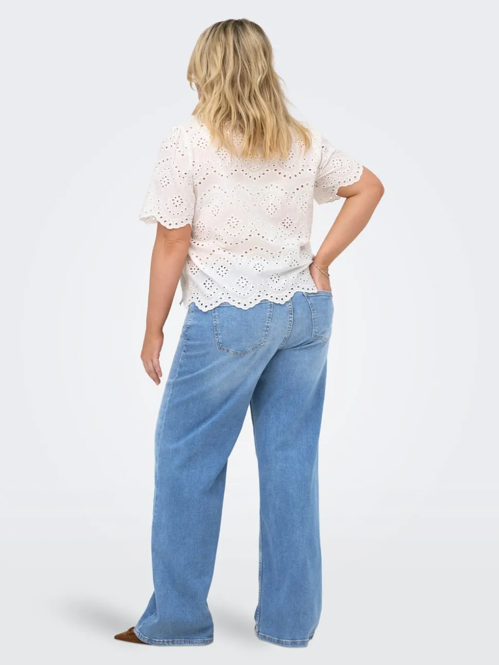CARJULLES Taille basse Wide Leg Fit Jeans