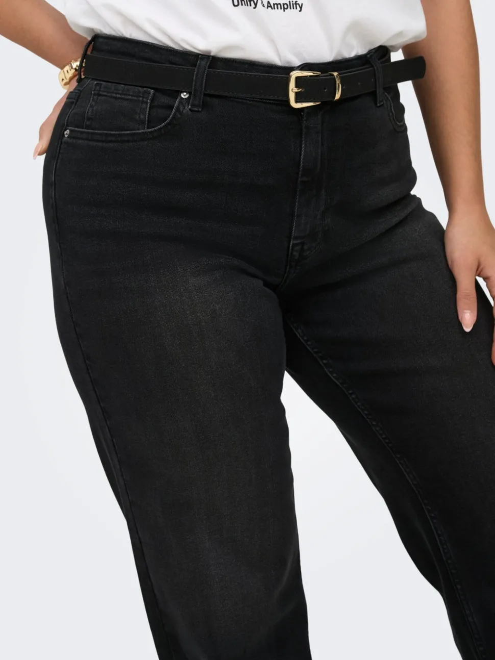 CARJULLES Taille moyenne Wide Leg Fit Jeans