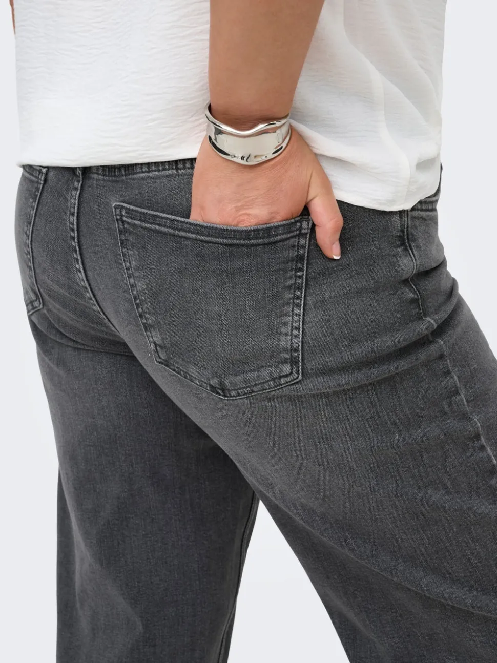 CARJULLES Taille moyenne Wide Leg Fit Jeans