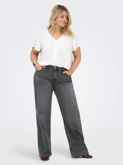 CARJULLES Taille moyenne Wide Leg Fit Jeans