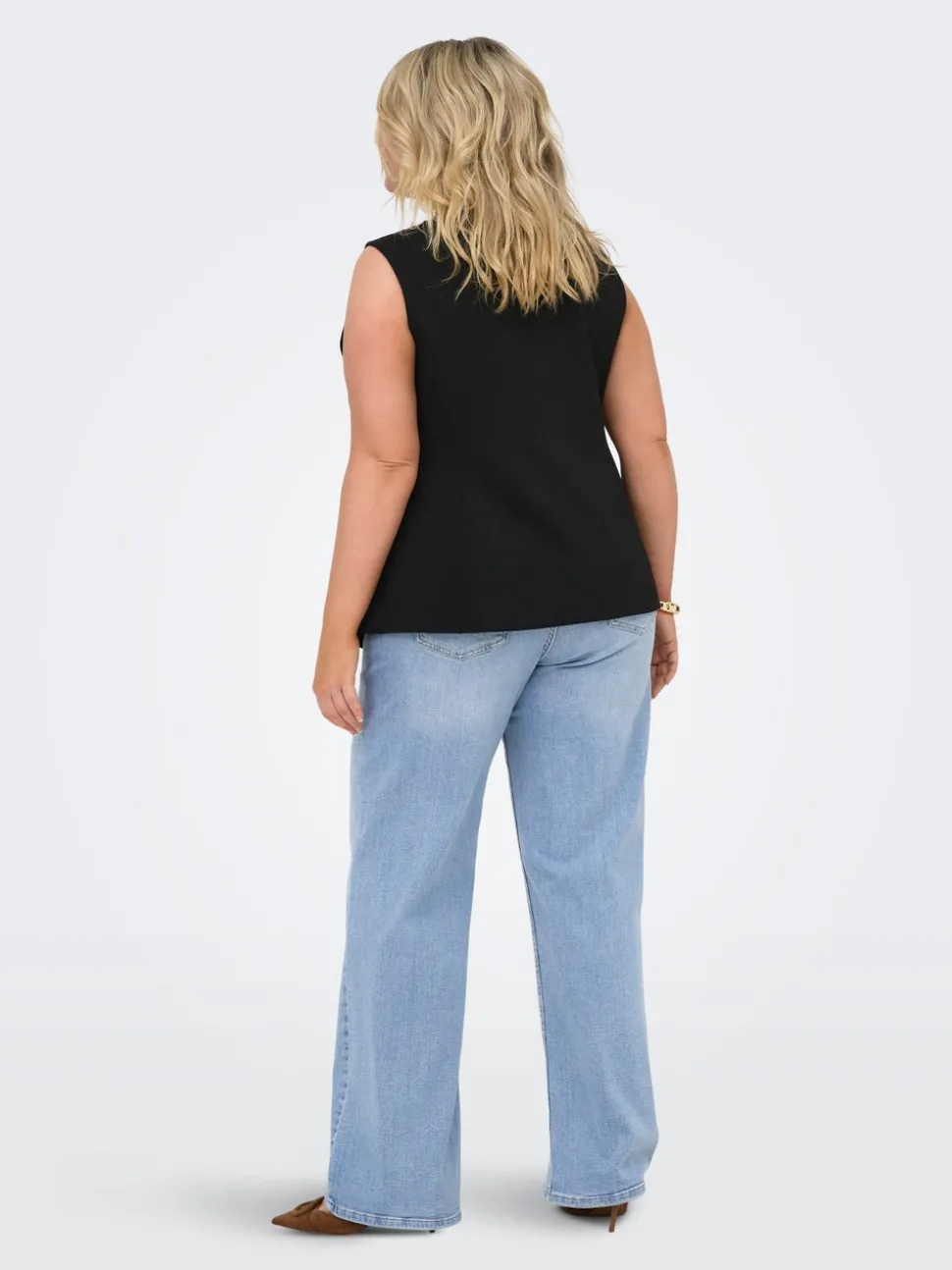 CARJULLES Taille moyenne Wide Leg Fit Jeans