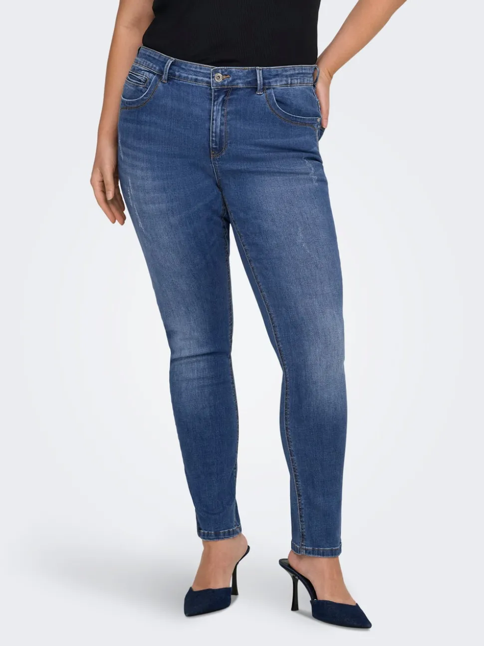 CARKARLA Taille classique Skinny Fit Longueur cheville Jeans