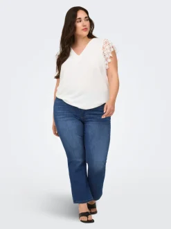 CARKENYA Taille moyenne cropped Flared Fit Jeans