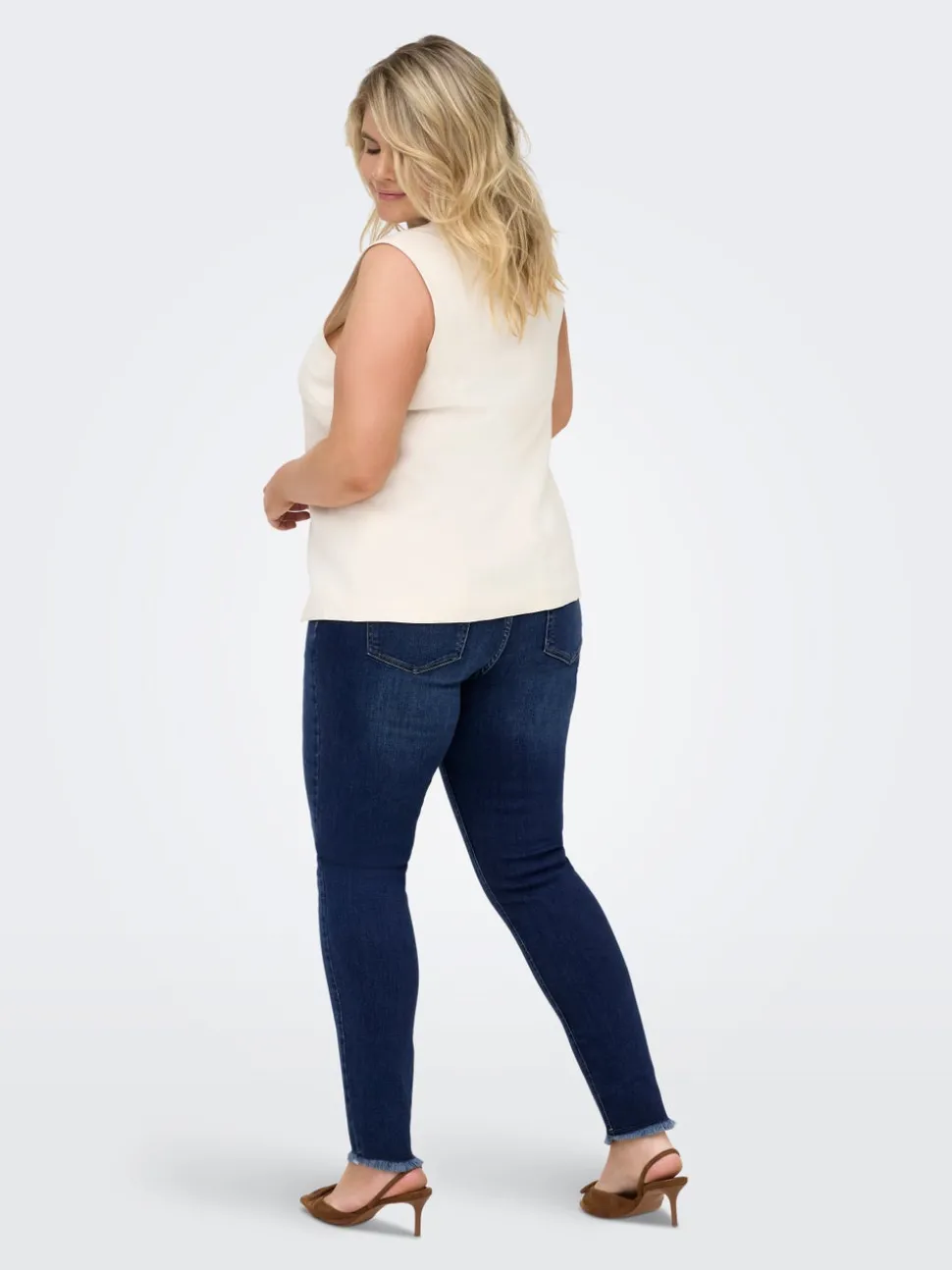 CARLACE Taille moyenne Skinny Fit Longueur cheville Jeans