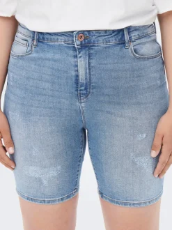 CARLAOLA Skinny Fit Short en denim