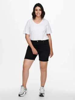 CARLAOLA Taille haute Skinny Fit Short en denim