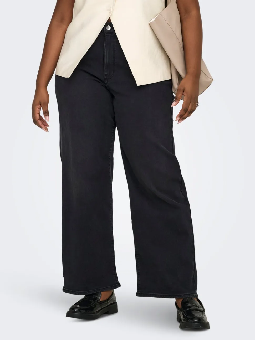 CARMADISON Taille haute Wide Leg Fit Jeans