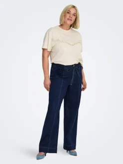 CARMADISON Taille haute Wide Leg Fit Jeans
