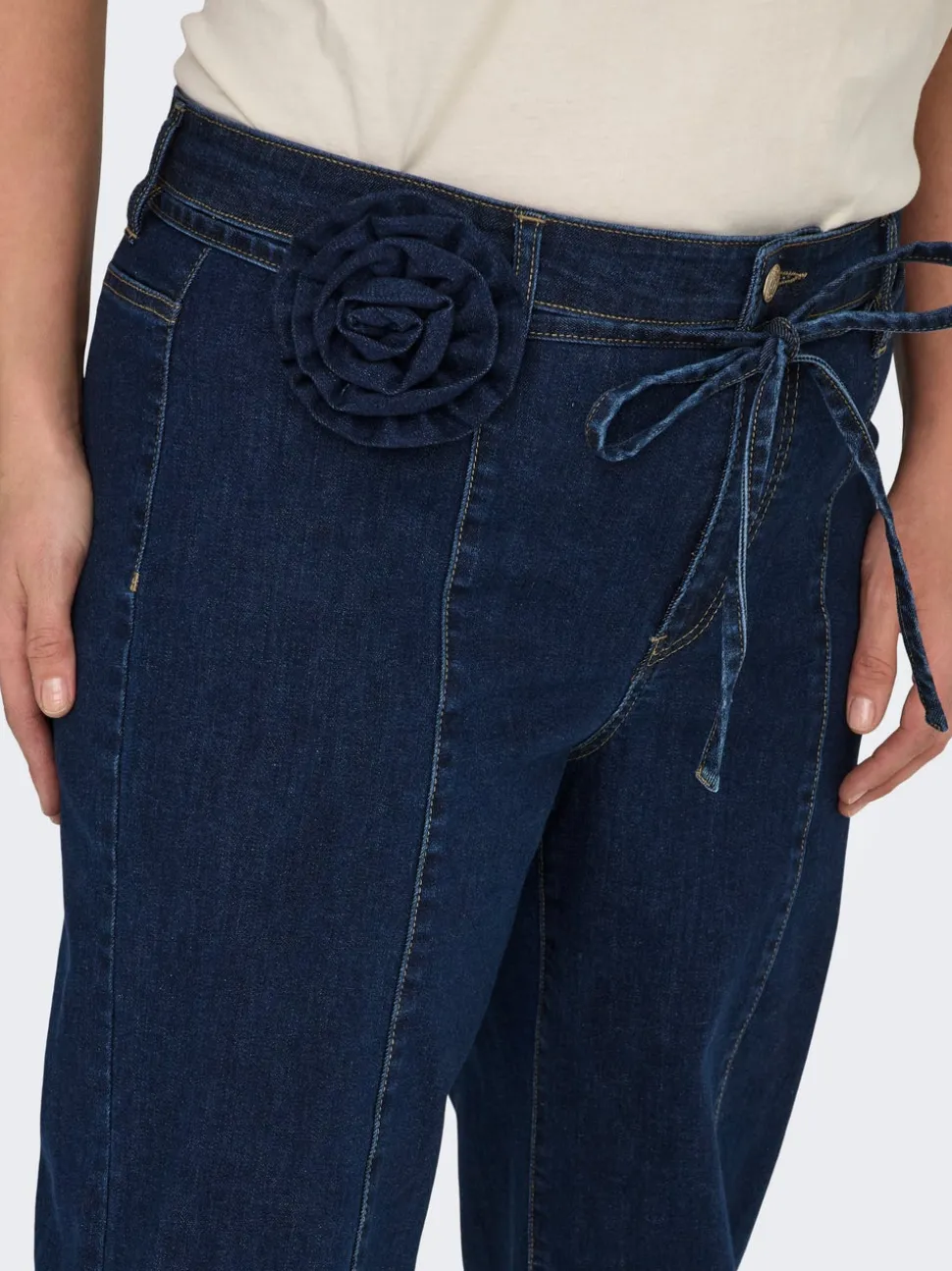 CARMADISON Taille haute Wide Leg Fit Jeans