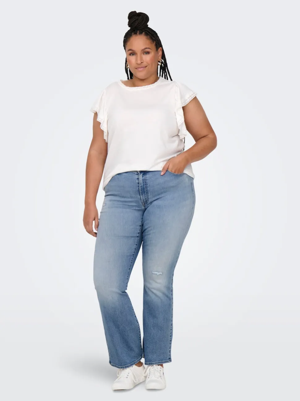 CARMAYA Taille haute Flared Fit Jeans