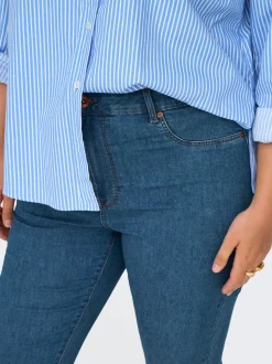CARMILA-IRIS Taille haute Skinny Fit Longueur cheville Jeans